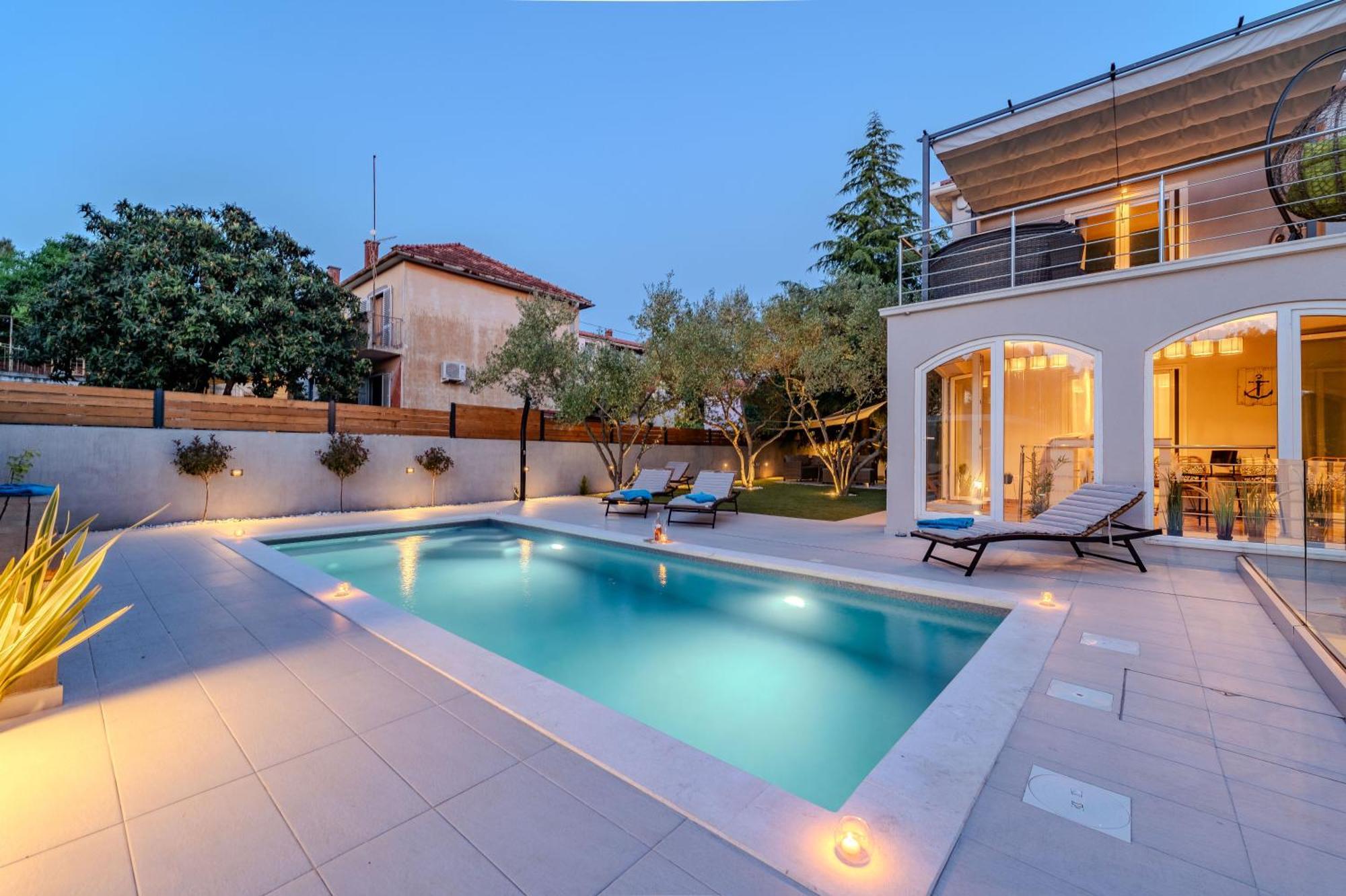 Villa B&D Zadar For The Complete Pleasure Of Vacation !Heated! Private Pool! Green Oasis In The Center Of Zadar, 100M From The Sea Esterno foto