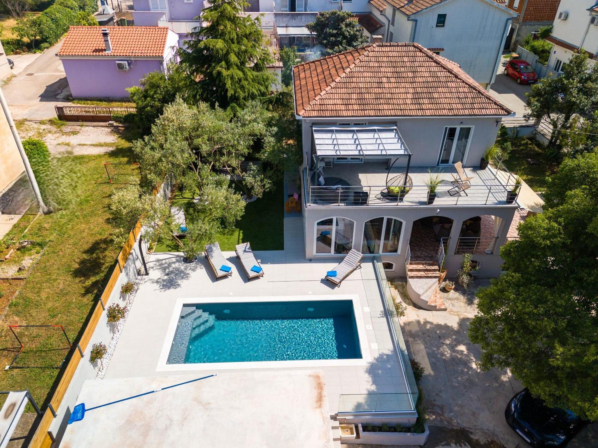 Villa B&D Zadar For The Complete Pleasure Of Vacation !Heated! Private Pool! Green Oasis In The Center Of Zadar, 100M From The Sea Esterno foto